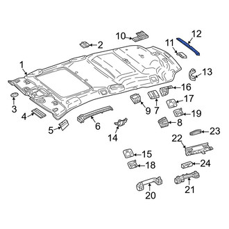 Mercedes-Benz OE - Rear Roof Insulator