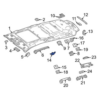 Mercedes-Benz OE - Front Left Inner Roof Bezel
