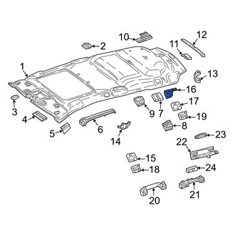 Mercedes-Benz OE - Rear Left Inner Roof Bezel