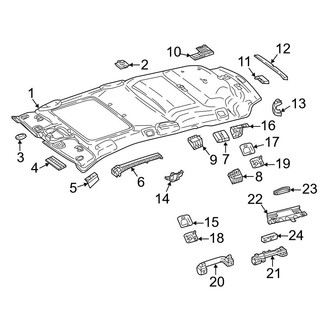 Mercedes-Benz OE - Roof - Interior Trim (With Panoramic Roof, Headliner & Components), (Wagon)
