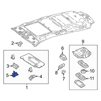 Mercedes-Benz OE - Inner Sun Visor Cover