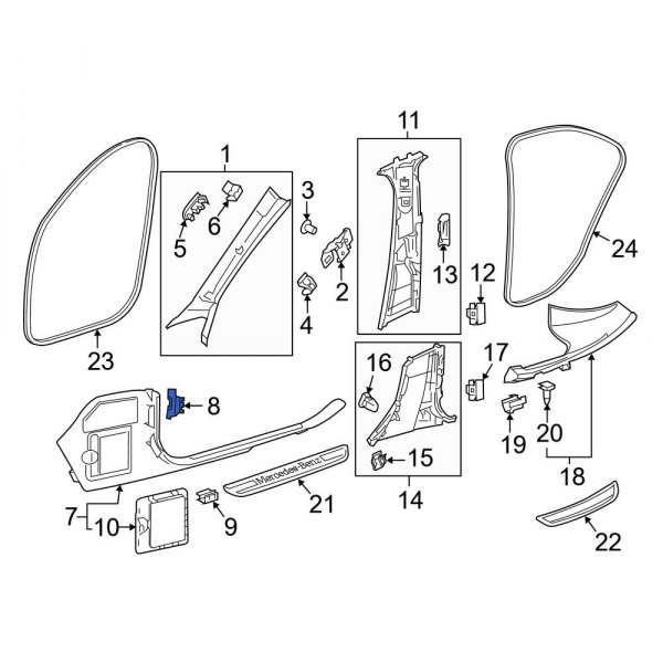 Kick Panel Retainer