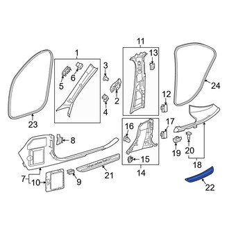 Mercedes-Benz OE - Front Right Door Sill Plate