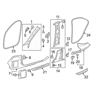 Mercedes-Benz OE - Pillars, Rocker & Floor - Interior Trim (Wagon)
