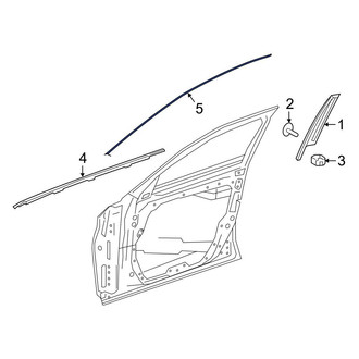 Mercedes-Benz OE - Rear Left Door Reveal Molding