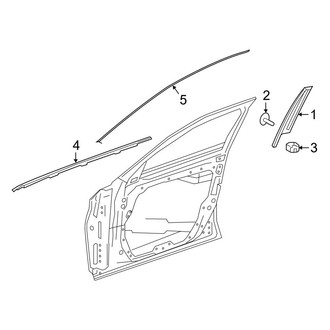 Mercedes-Benz OE - Front Door - Exterior Trim (Wagon)