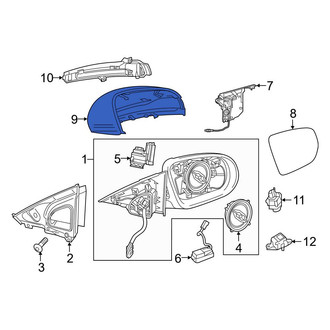Mercedes-Benz OE - Front Left Door Mirror Cover