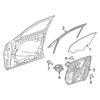 Mercedes-Benz OE - Front Door - Glass & Hardware