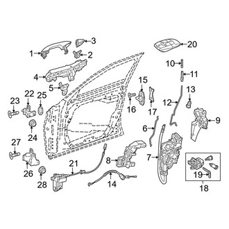 Mercedes-Benz OE - Front Door - Lock & Hardware