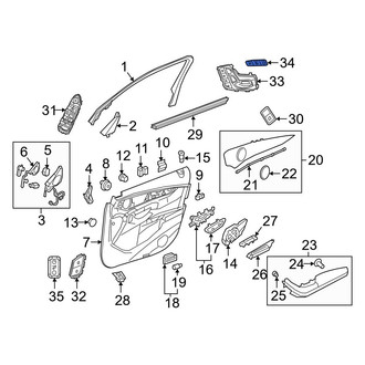 Mercedes-Benz OE - Rear Right Seat Heater Switch