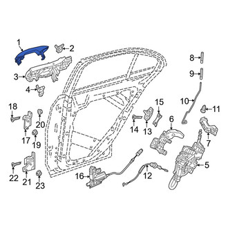 Mercedes-Benz OE - Front Left Outer Exterior Door Handle