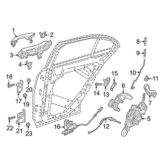 Mercedes-Benz OE - Rear Door - Lock & Hardware (Sedan)