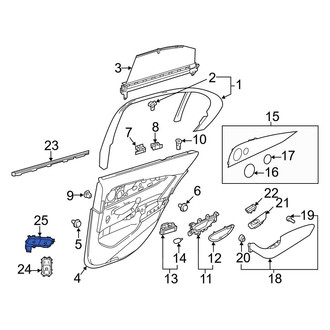 Mercedes-Benz OE - Rear Left Seat Heater Switch