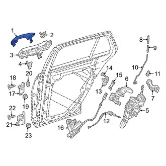 Mercedes-Benz OE - Rear Left Outer Exterior Door Handle