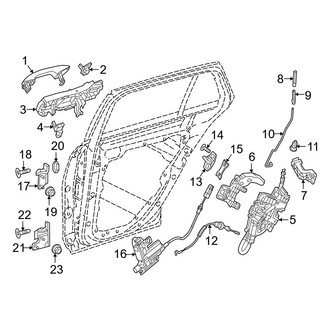 Mercedes-Benz OE - Rear Door - Lock & Hardware (Wagon)