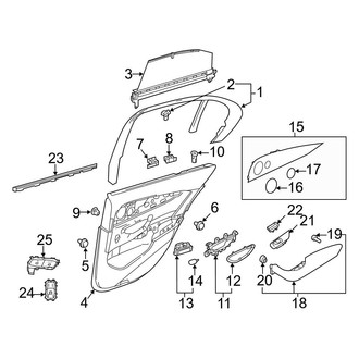 Mercedes-Benz OE - Rear Door - Interior Trim (Wagon)