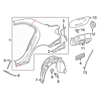 Mercedes-Benz OE - Quarter Panel & Components (Sedan)