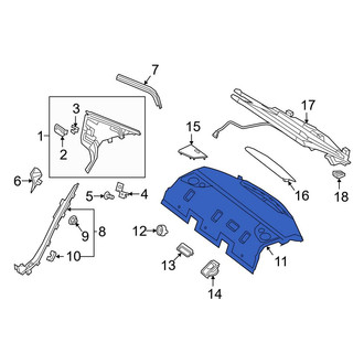 Mercedes-Benz OE - Rear Package Tray Trim