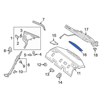 Mercedes-Benz OE - Rear Package Tray Access Cover