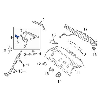 Mercedes-Benz OE - Rear Right Upper Quarter Panel Trim Cap