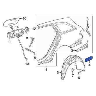 Mercedes-Benz OE - Rear Right Quarter Panel Vent
