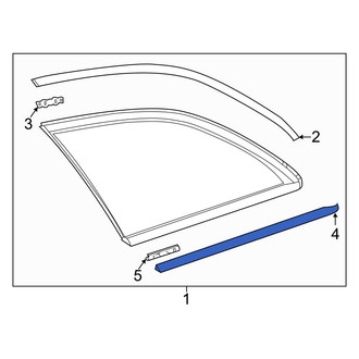 Mercedes-Benz OE - Rear Right Quarter Panel Reveal Molding