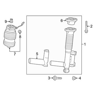 Mercedes-Benz OE - Rear Suspension - Shocks & Components (With Air Suspension), (Wagon)