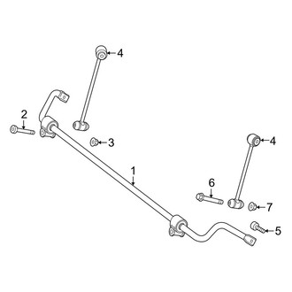 Mercedes-Benz OE - Rear Suspension - Stabilizer Bar & Components