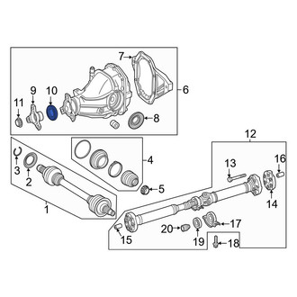 Mercedes-Benz OE - Rear Differential Pinion Seal