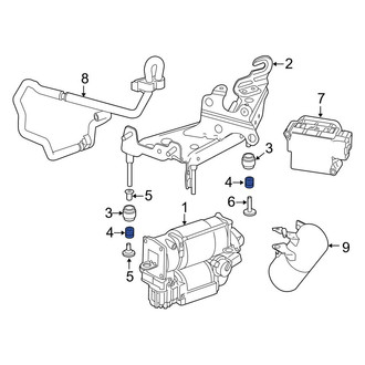 Mercedes-Benz OE - Air Suspension Compressor Insulator