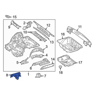 Mercedes-Benz OE - Left Floor Pan Reinforcement Bracket