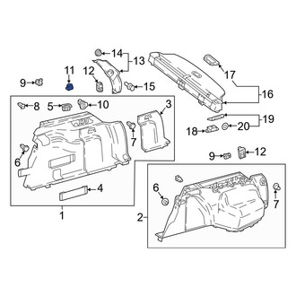 Mercedes-Benz OE - Rear Liftgate Latch Release Switch
