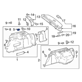 Mercedes-Benz OE - Right Trunk Trim Panel Cap
