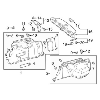 Mercedes-Benz OE - Rear Body & Floor - Interior Trim (Side Trim), (Wagon)