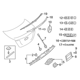 Mercedes-Benz OE - Trunk Lid - Exterior Trim (Sedan)
