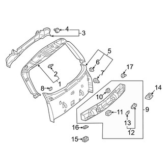 Mercedes-Benz OE - Lift Gate - Interior Trim (Wagon)