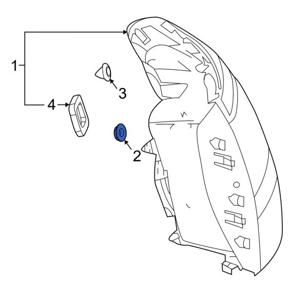 MercedesBenz OE 000000008292 Tail Light Nut