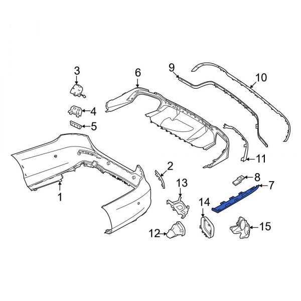 Bumper Cover Support Rail