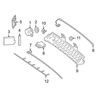 Mercedes-Benz OE - Rear Bumper - Electrical Components (Sedan)