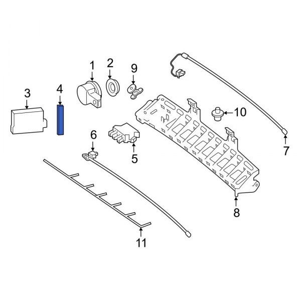 Blind Spot Detection System Warning Sensor Bracket