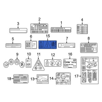 Mercedes-Benz OE - Caution Label