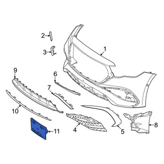 Mercedes-Benz OE - Front License Plate Bracket