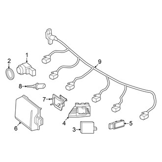 Mercedes-Benz OE - Front Bumper & Grille - Electrical Components (Sedan)