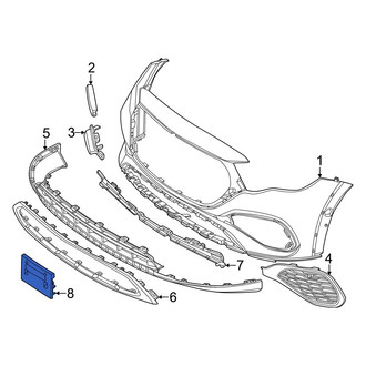 Mercedes-Benz OE - Front License Plate Bracket