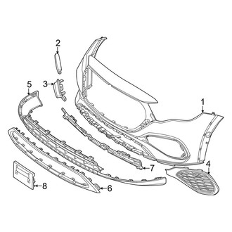 Mercedes-Benz OE - Front Bumper & Grille - Bumper & Components (Cover & Components), (Wagon)