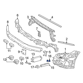 Mercedes-Benz OE - Bumper Impact Absorber Nut