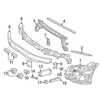 Mercedes-Benz OE - Front Bumper & Grille - Bumper & Components (Inner Components), (Wagon)