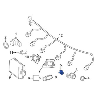 Mercedes-Benz OE - Left Parking Aid Sensor Bracket