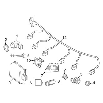Mercedes-Benz OE - Front Bumper & Grille - Electrical Components (Wagon)