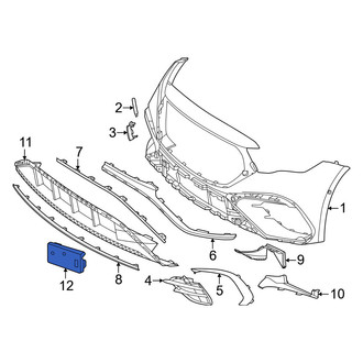 Mercedes-Benz OE - Front License Plate Bracket